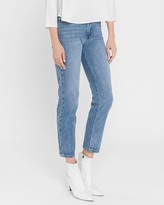 Thumbnail for your product : Express English Factory High Waisted Straight Jeans