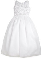 Thumbnail for your product : Joan Calabrese Girl's Embroidered First Communion Dress