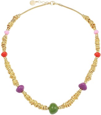 Gas Bijoux Biba 24K Gold-Plated & Beaded Necklace