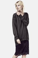 Thumbnail for your product : Vince Camuto Pinstripe Oversize V-Neck Sweater