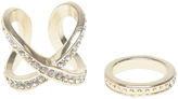 Thumbnail for your product : Arden B Criss Cross Pave Rings
