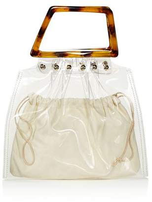 Aqua Clear Tote with Tortoise Handles - 100% Exclusive