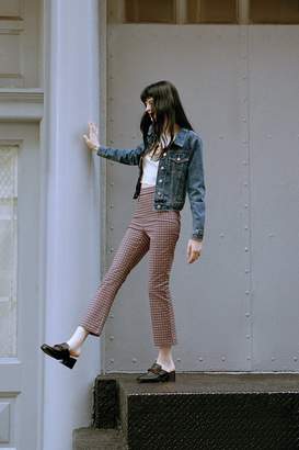 uo lola plaid kick flare pant