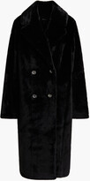 Thumbnail for your product : DKNY Double-breasted faux shearling coat