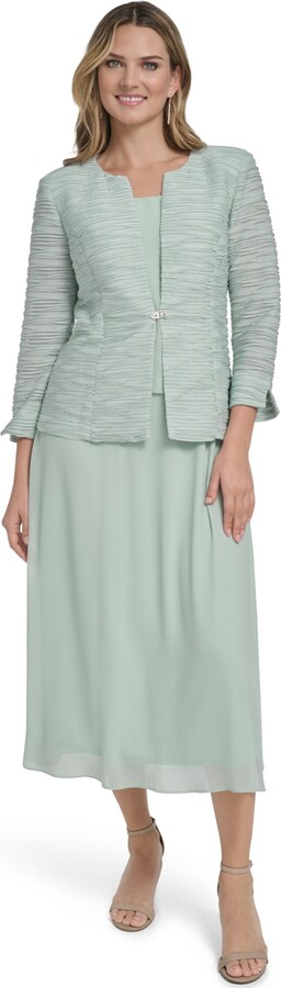 Jessica Howard Women's Swing Inset Waist Dress