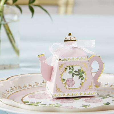 Kate Aspen Tea Time Whimsy Teapot Favor Box