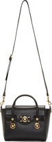 Thumbnail for your product : Versace Black Leather Gold Medallion Shoulder Bag