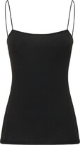 Darted fitted viscose tank top 