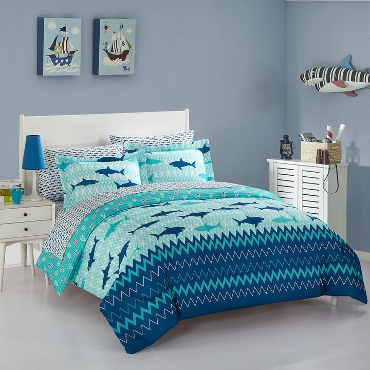 Heritage Kids Idea Nuova Sea Shark Bed in A Bag