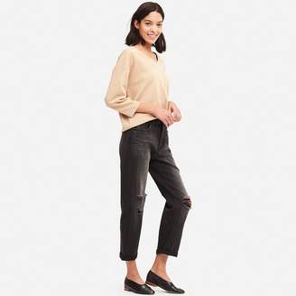 Uniqlo WOMEN High Rise Straight Ankle Jeans