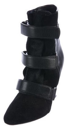 Isabel Marant Leather Wedge Boots
