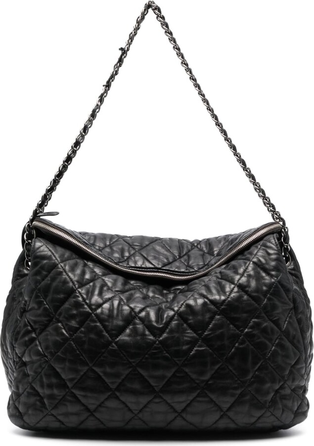 Chanel Pre Owned 2010-2011 CC diamond-quilted shoulder bag - ShopStyle