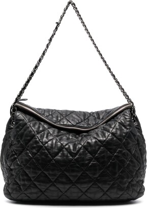 crossbody chanel quilted bag black