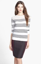 Thumbnail for your product : Caslon Mesh Yoke Pullover (Online Only)