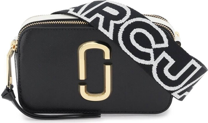 MARC JACOBS: The Snapshot Cane bag in grained leather - Black
