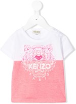Thumbnail for your product : Kenzo Kids colour-block tiger T-shirt