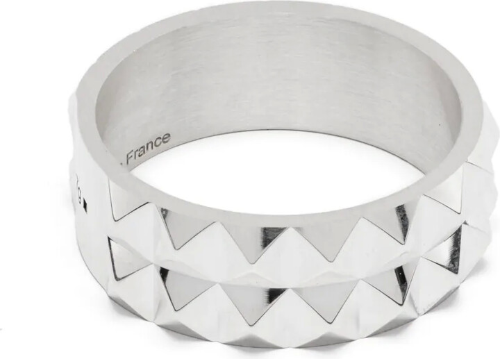 Le Gramme 7G Guilloché Pyramid Ribbon ring