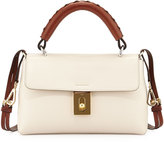 Thumbnail for your product : Chloé Fedora Calfskin Satchel Bag, Off White