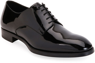 armani black formal shoes