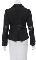 Thumbnail for your product : RED Valentino Leather-Trimmed Quilted Jacket