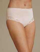 Thumbnail for your product : Marks and Spencer 2 Pack Light Control Cotton Rich High Leg Knickers