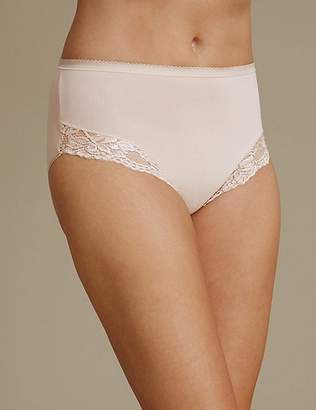Marks and Spencer 2 Pack Light Control Cotton Rich High Leg Knickers