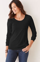 Thumbnail for your product : J. Jill Perfect pima cotton long-sleeve delicate scoop-neck tee