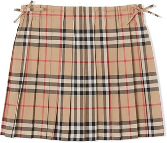 burberry print mini skirt