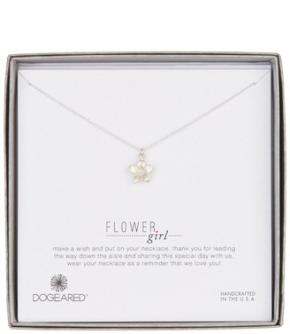 Dogeared Sterling Silver Bridal Flower Girl Necklace