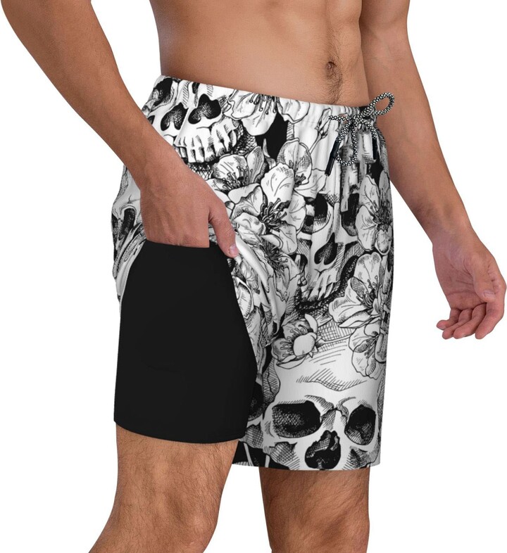 feelacle Mens Swim Trunks Inch Inseam Board Shorts Beach