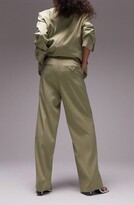 Thumbnail for your product : Topshop Slouch Straight Leg Trousers