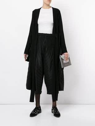 Issey Miyake flared cropped trousers