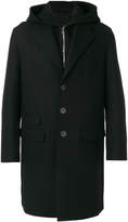 Thumbnail for your product : Neil Barrett hooded single breasted coat