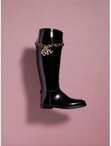 Thumbnail for your product : Moschino Black Rubber Boots