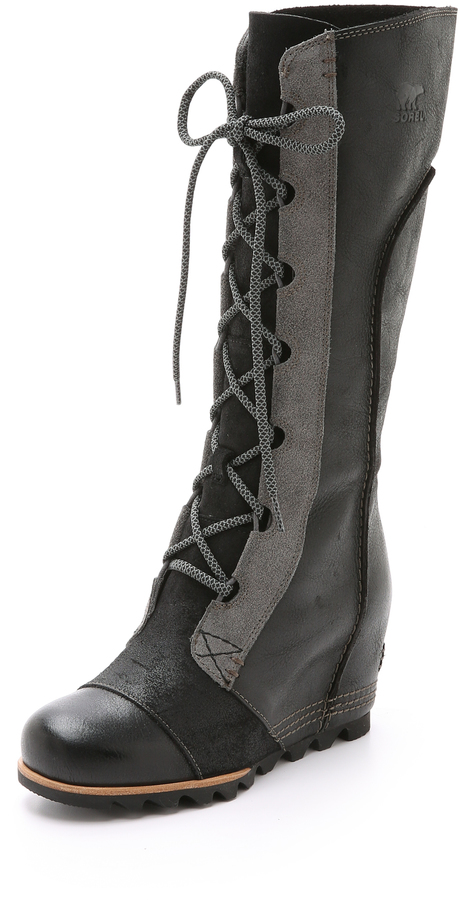 sorel tall boots wedge