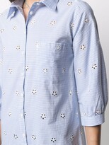 Thumbnail for your product : MC2 Saint Barth Helena all-over embroidery shirt