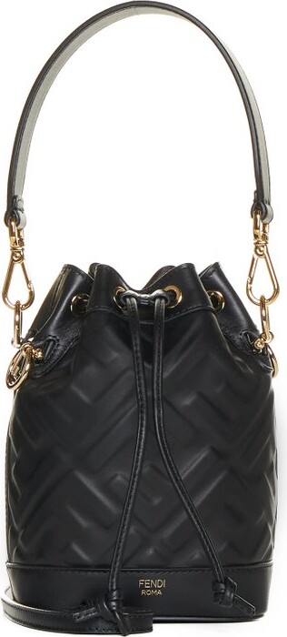 Fendi Mon Tresor Logo Embossed Bucket Bag