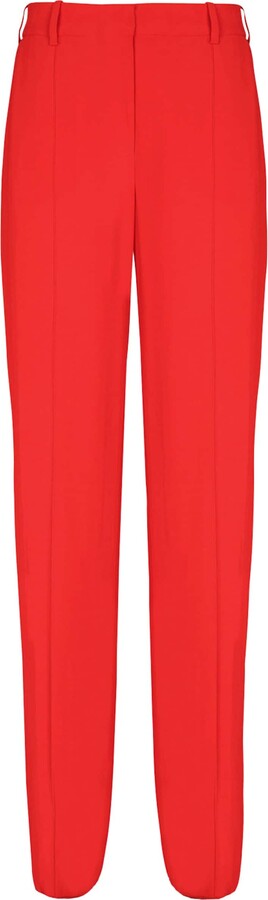 Balmain Crepe Wide-Leg Trousers