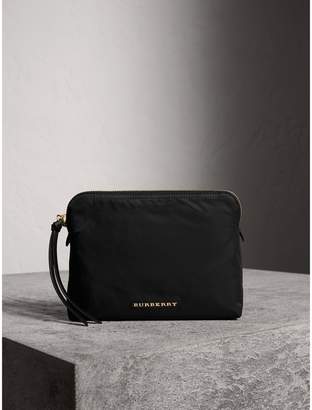 Burberry Large Zip-top Technical Nylon Pouch