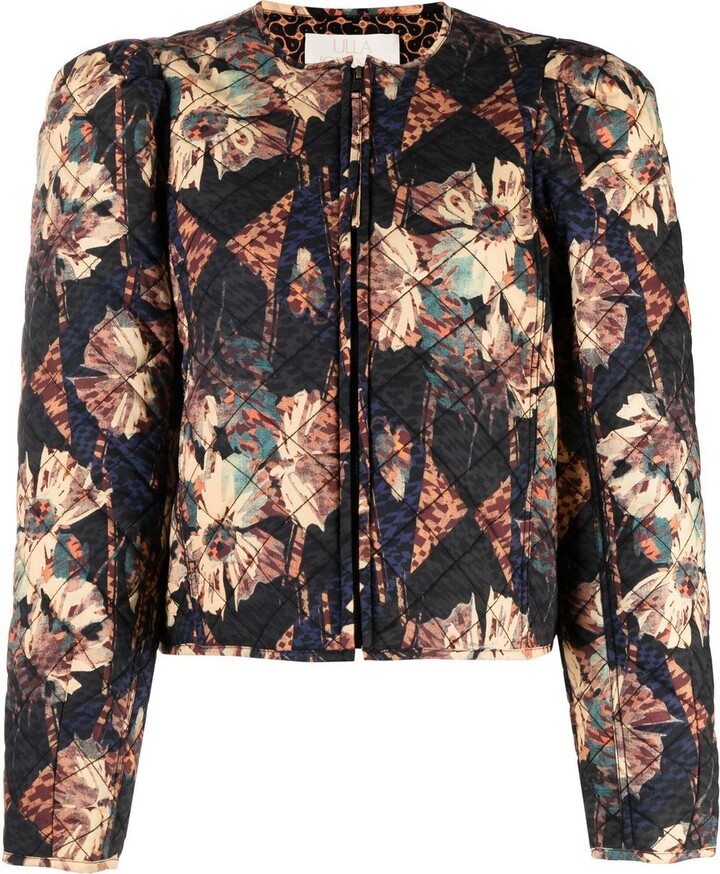 Floral Quilted Jacket | ShopStyle CA