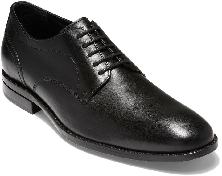 cole haan black leather shoes