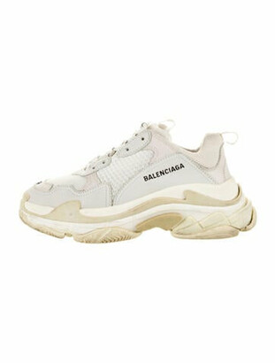 Balenciaga Triple S Chunky Sneakers White - ShopStyle