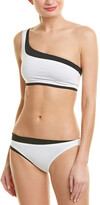 Proenza Schouler 2Pc One-Shoulder Bikini Set
