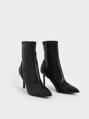 Charles & Keith Stiletto Heel Ankle Boots