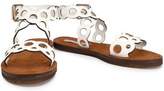 Thumbnail for your product : Stella McCartney Laser-Cut Faux Leather Sandals