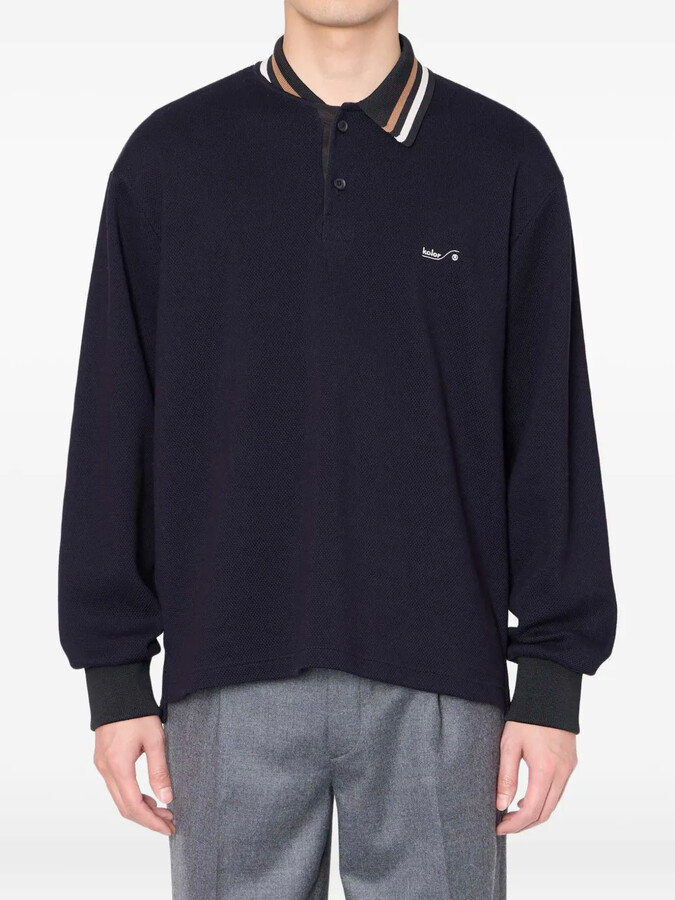 Kolor Long-Sleeve Logo-Embroidered Sweater