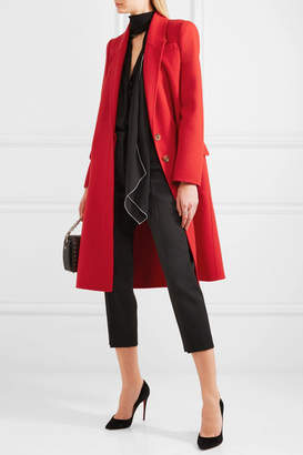 Alexander McQueen Double-faced Wool And Cashmere-blend Coat - Red