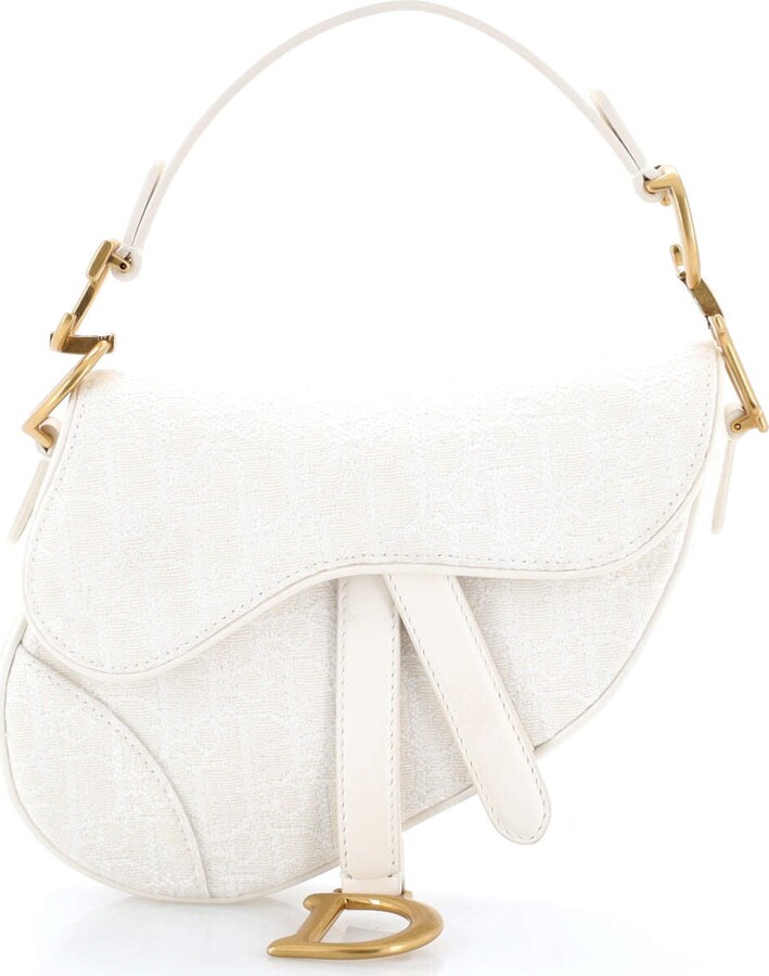 Christian Dior Saddle Handbag Oblique Canvas Mini
