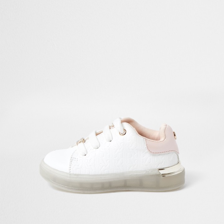 girls white plimsols