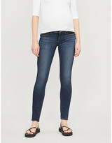 Thumbnail for your product : Paige Ladies Blue Leather Denim Nottingham Verdugo Maternity Skinny Mid-Rise Jeans, Size: 24